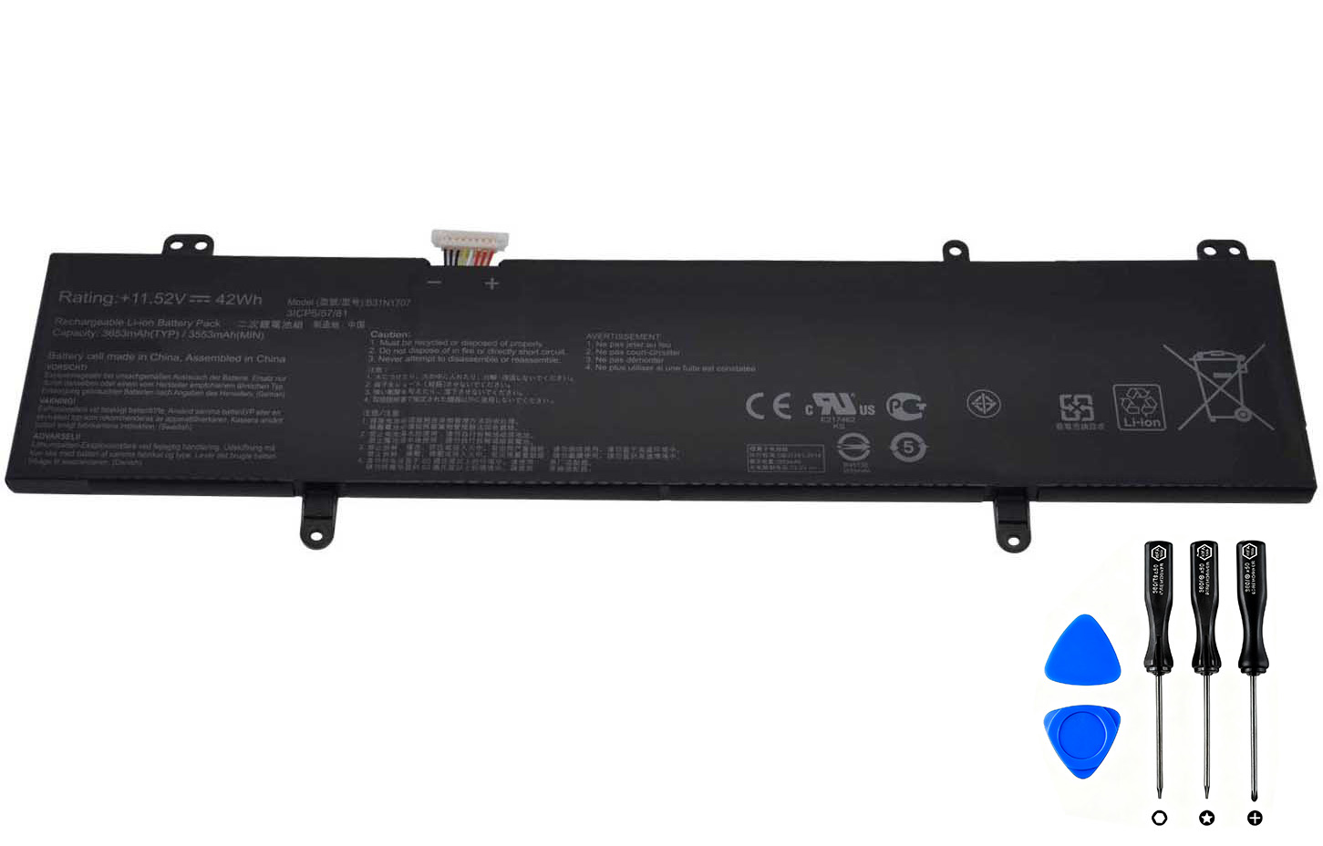(image for) Original 3630mAh 42Wh 3-Cell Asus A411QA-BV202T Battery