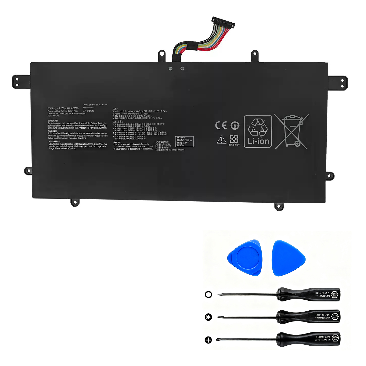 (image for) 9740mAh 78Wh Asus C22N2309 0B200-04540200 Battery