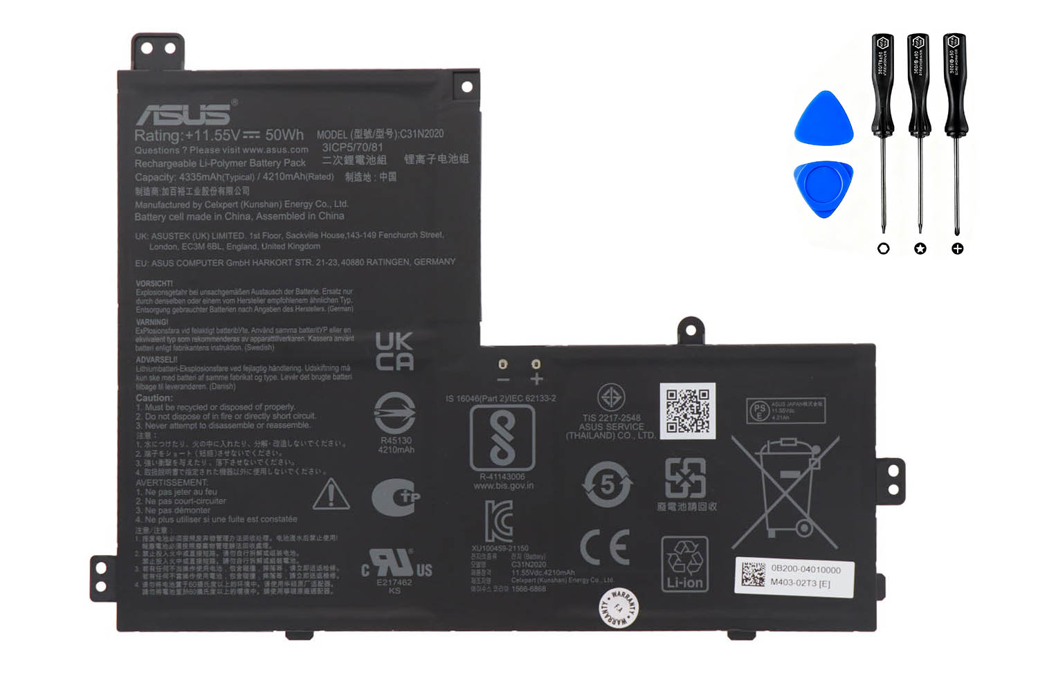 (image for) Original 50Wh Asus Chromebook CX1 CX1400CKA-EK0199 Battery