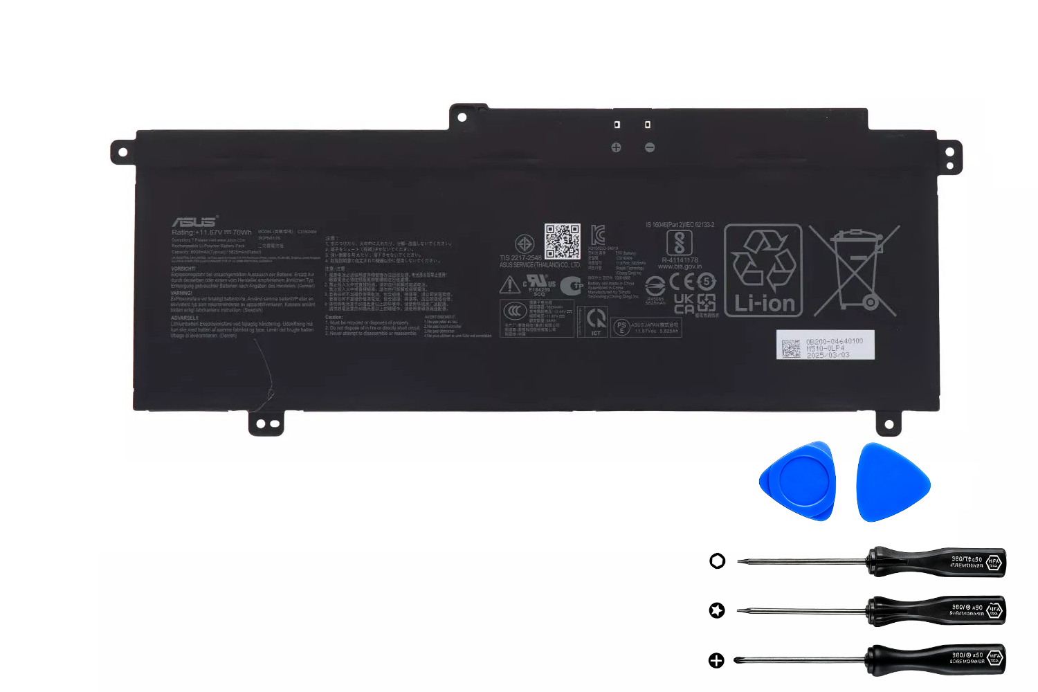 (image for) Original Asus C31N2404 0B200-04640100 Battery 70Wh
