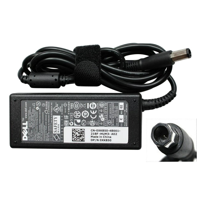 (image for) Original 65W Dell 0HR763 Adapter Charger + Free Cord