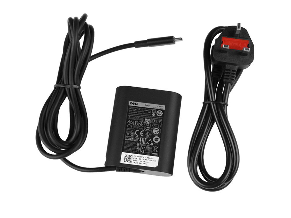 (image for) Original 30W Dell Latitude 11 5175 Notebook PC Adapter Charger + Free Cord