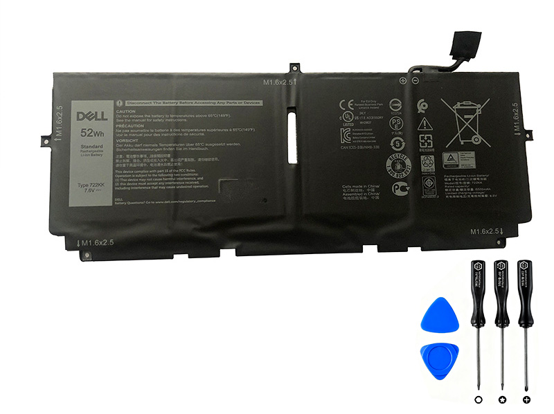 (image for) Original 52Wh 6500mAh Dell XPS 13 (9310-TV332) Battery