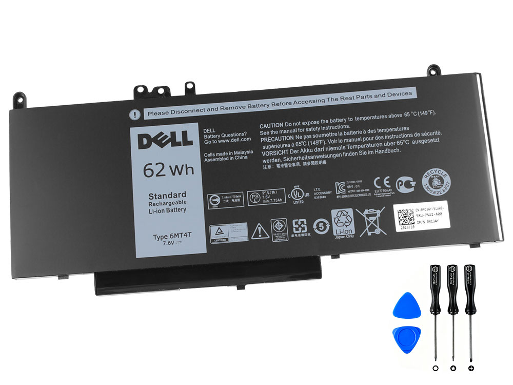 (image for) Original 62Wh 4 Cell Dell 6MT4T 06MT4T 7V69Y Battery