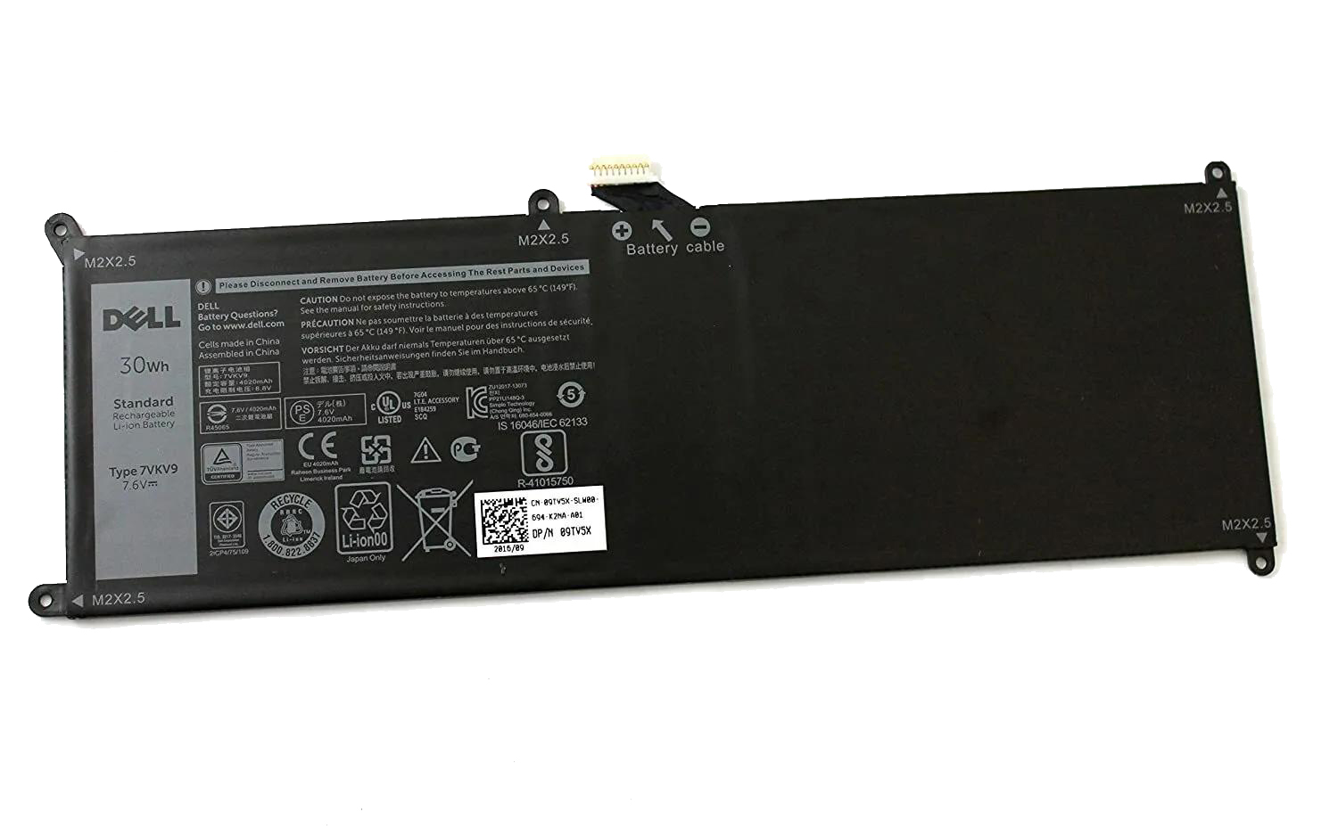 (image for) Original 30Wh Dell Latitude 12 (7275-9MD27) Battery