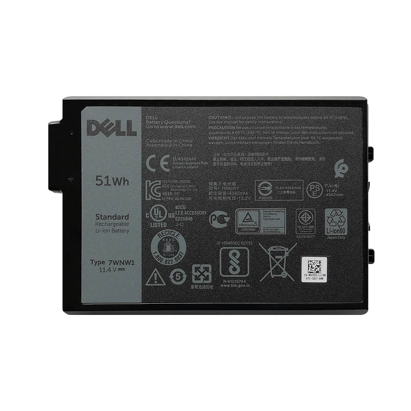(image for) Original 4342mAh 51Wh 3-Cell Dell 07WNW1 Battery