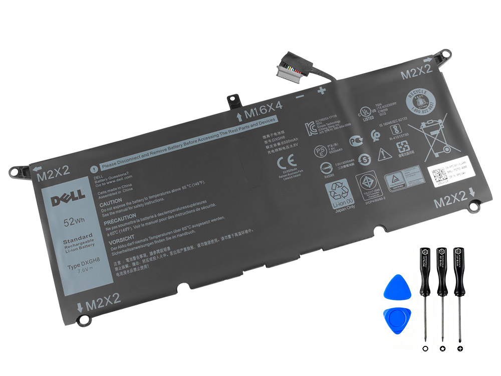 (image for) 6500mAh 52Wh 4 Cell Dell Inspiron 7390 2 in 1 P113G P113G001 Battery
