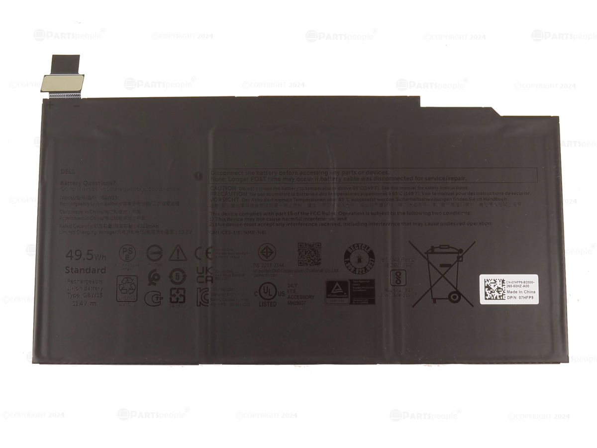 (image for) Original 4123mAh 49.5Wh Dell G8W13 0G8W13 7HFP9 Battery