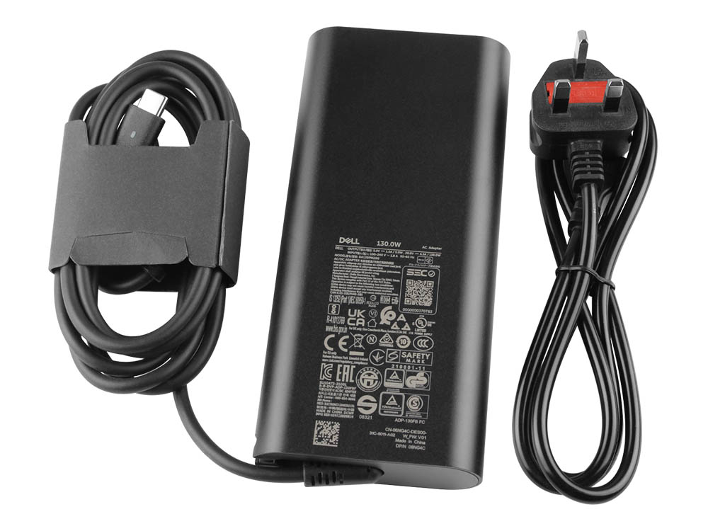 (image for) Original 130W USB-C Dell 06NG4C GaN Adapter Charger + Cord
