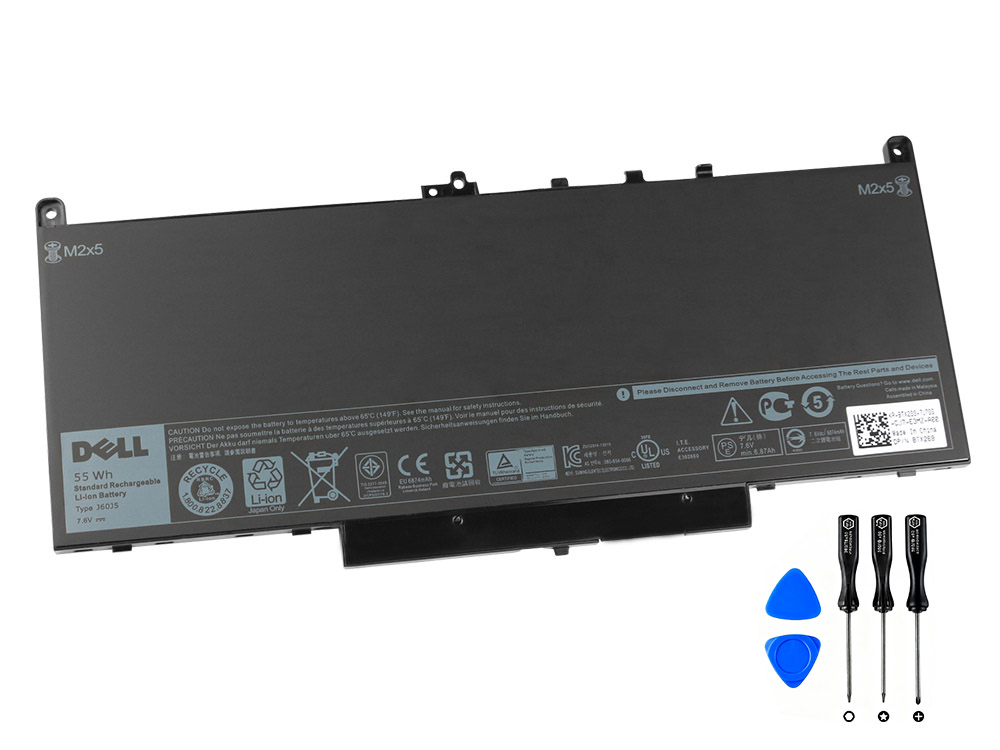 (image for) Original 55Wh 7080mAh Dell 0NJJ2H 0R1V85 01W2Y2 0GG4FM R97YT CPL-MC34Y Battery