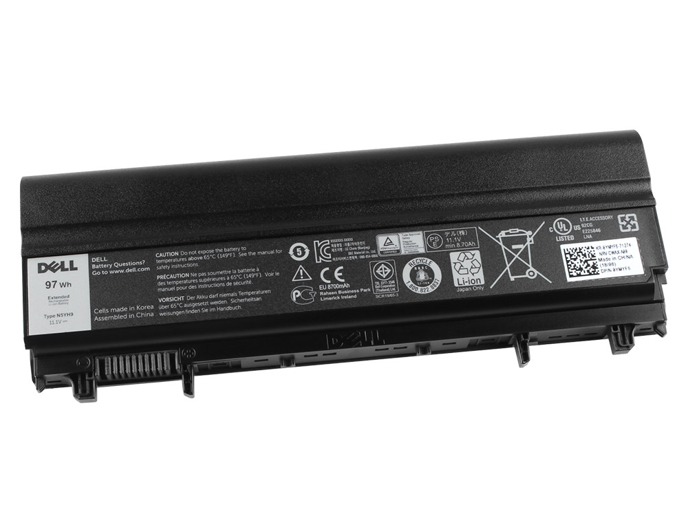 (image for) Original 8700mAh 97Wh 9-Cell Battery Dell Latitude 14 E5440