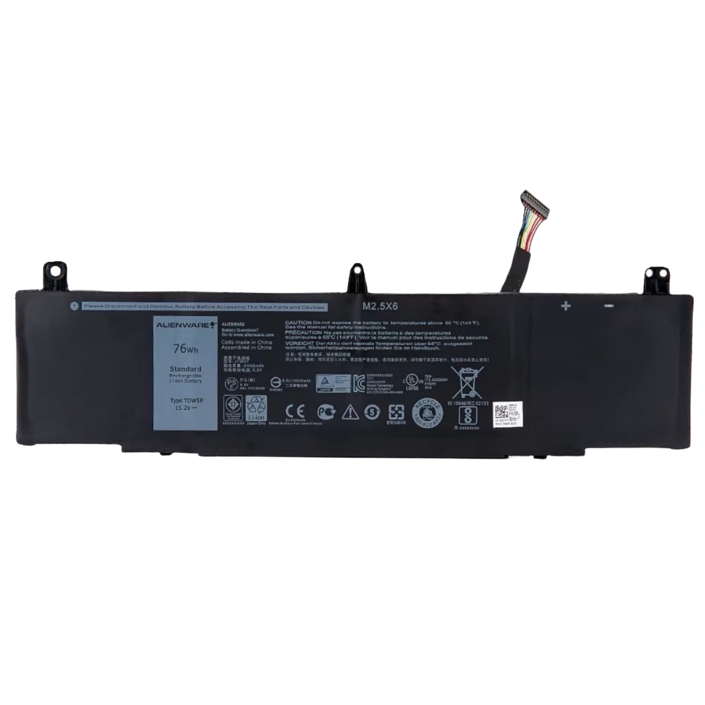 (image for) Original 5000mAh 76Wh 4 Cell Dell Alienware 13 ALW13C-D2718 Battery