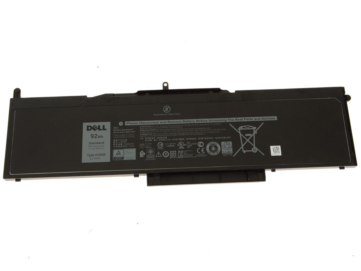 (image for) Original 7666mAh 92Wh 6-Cell Battery Dell 0WFWKK WFWKK VG93N NY5PG