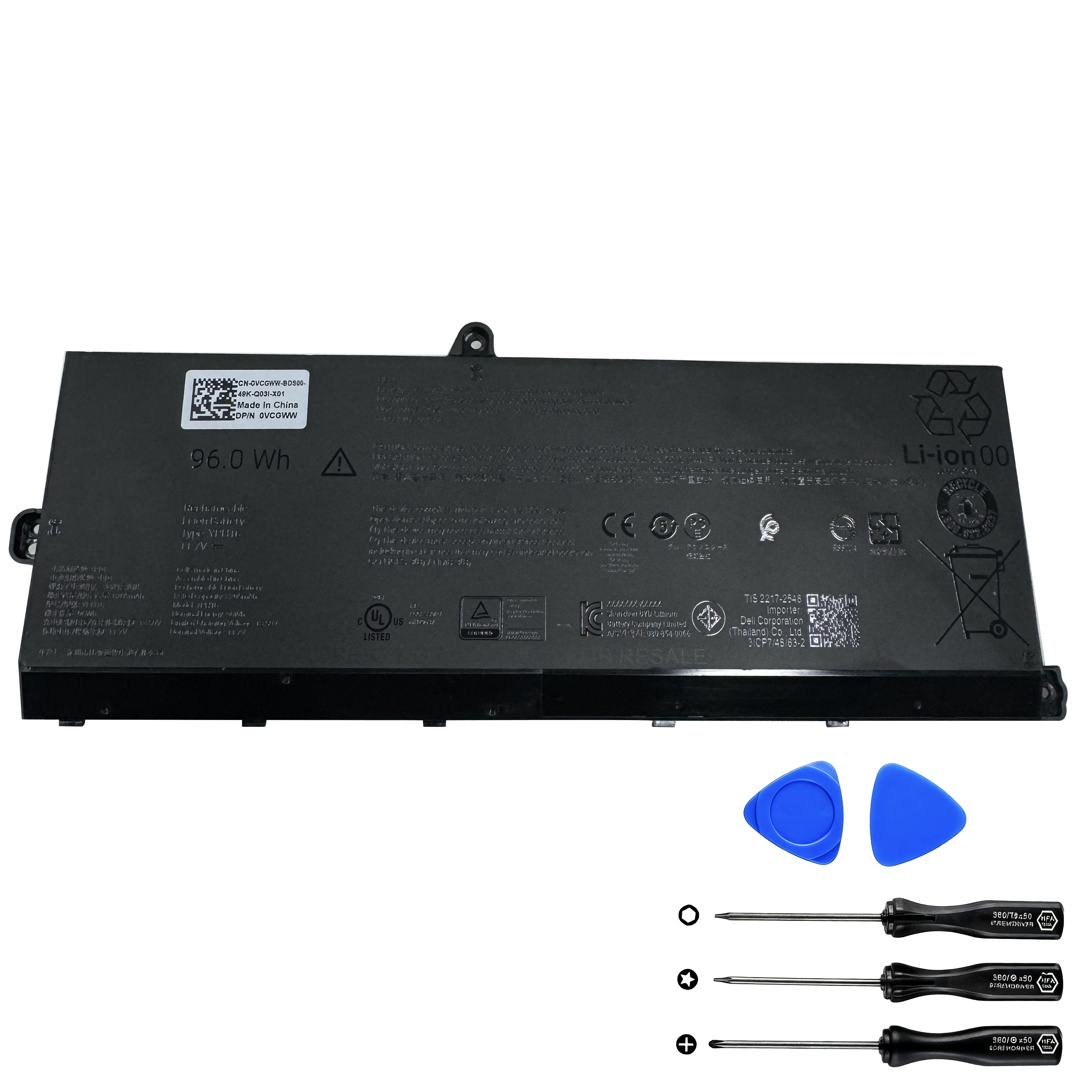 (image for) Dell YPH16 6DCG2 Battery 96Wh