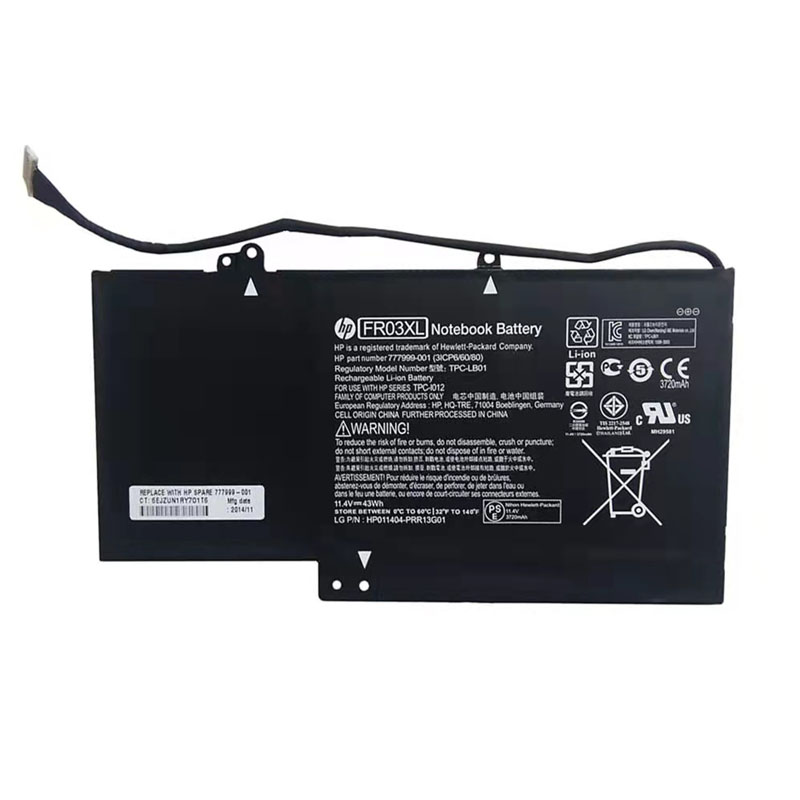 (image for) Original 3720mAh 43Wh 3-Cell HP 777999-001 FR03XL HSTNN-LB01 Battery