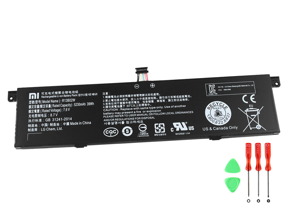 (image for) Original 5107mAh 39Wh Battery Xiaomi Mi Air 13.3